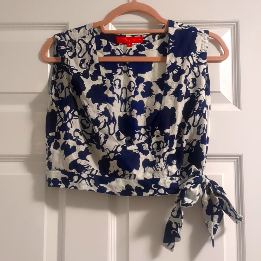 Cropped wrap top